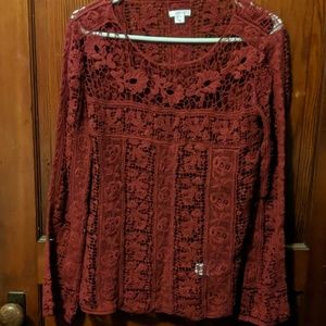 Garnet long sleeve top